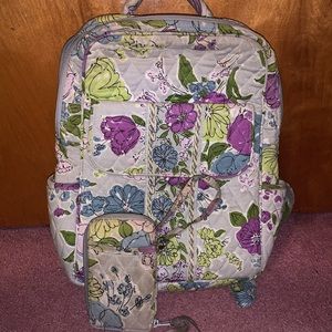 Vera Bradley mini backpack and wallet